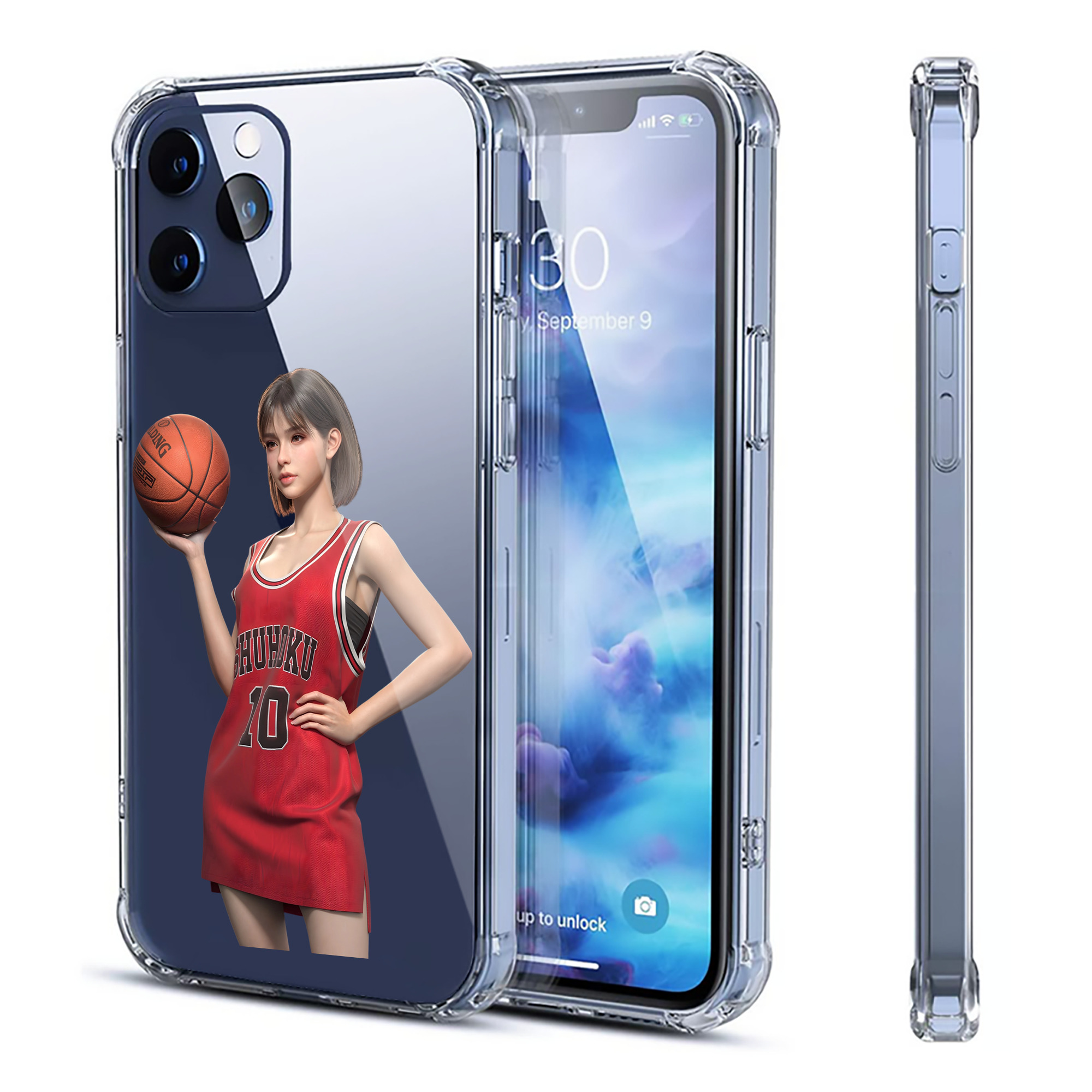 （画像用） SLAM DUNK／スラムダンク 【iPhone 12シリーズ対応】透明スマホケース（クリアソフトケース）